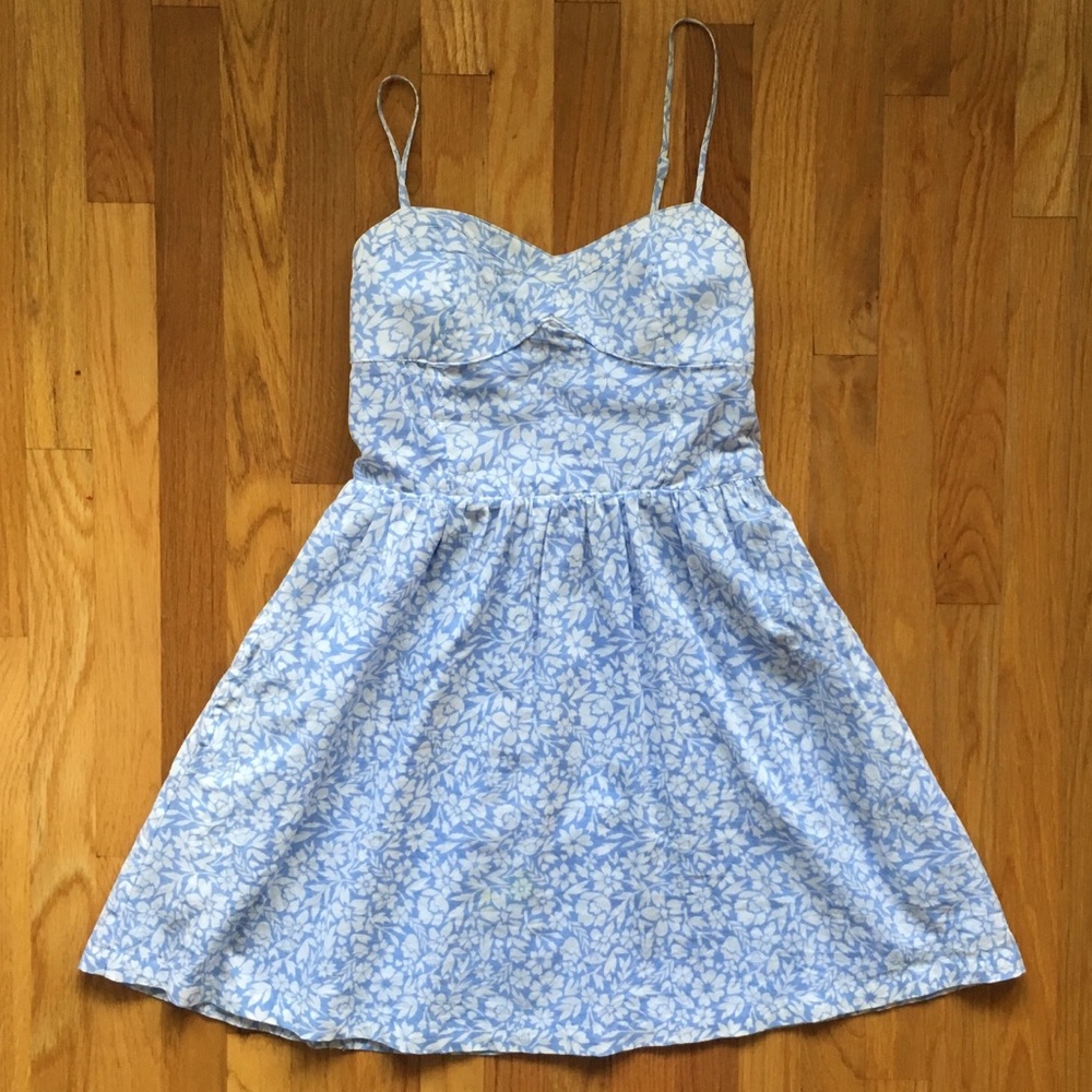 H&M Blue & White Floral Dress